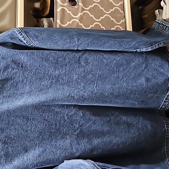 Petite size large denim embroidered front jacket - Picture 5 of 5